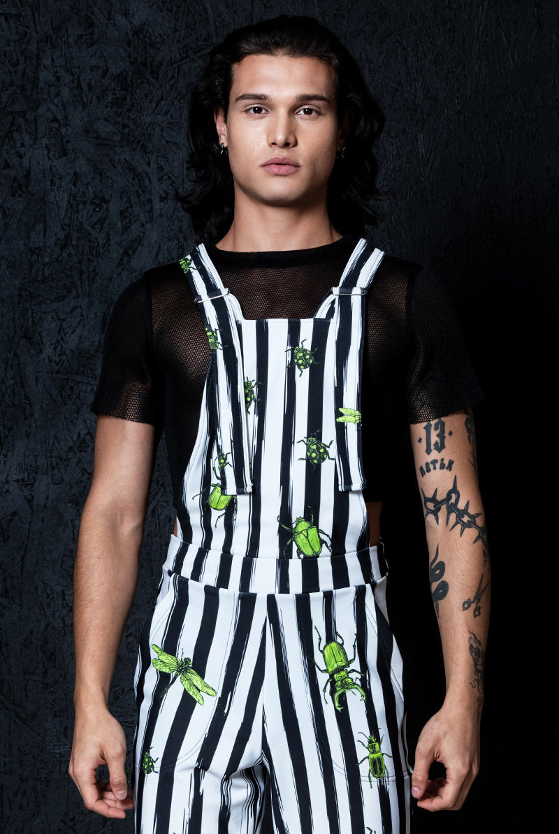 Beetlejuice Men's Overalls Close View