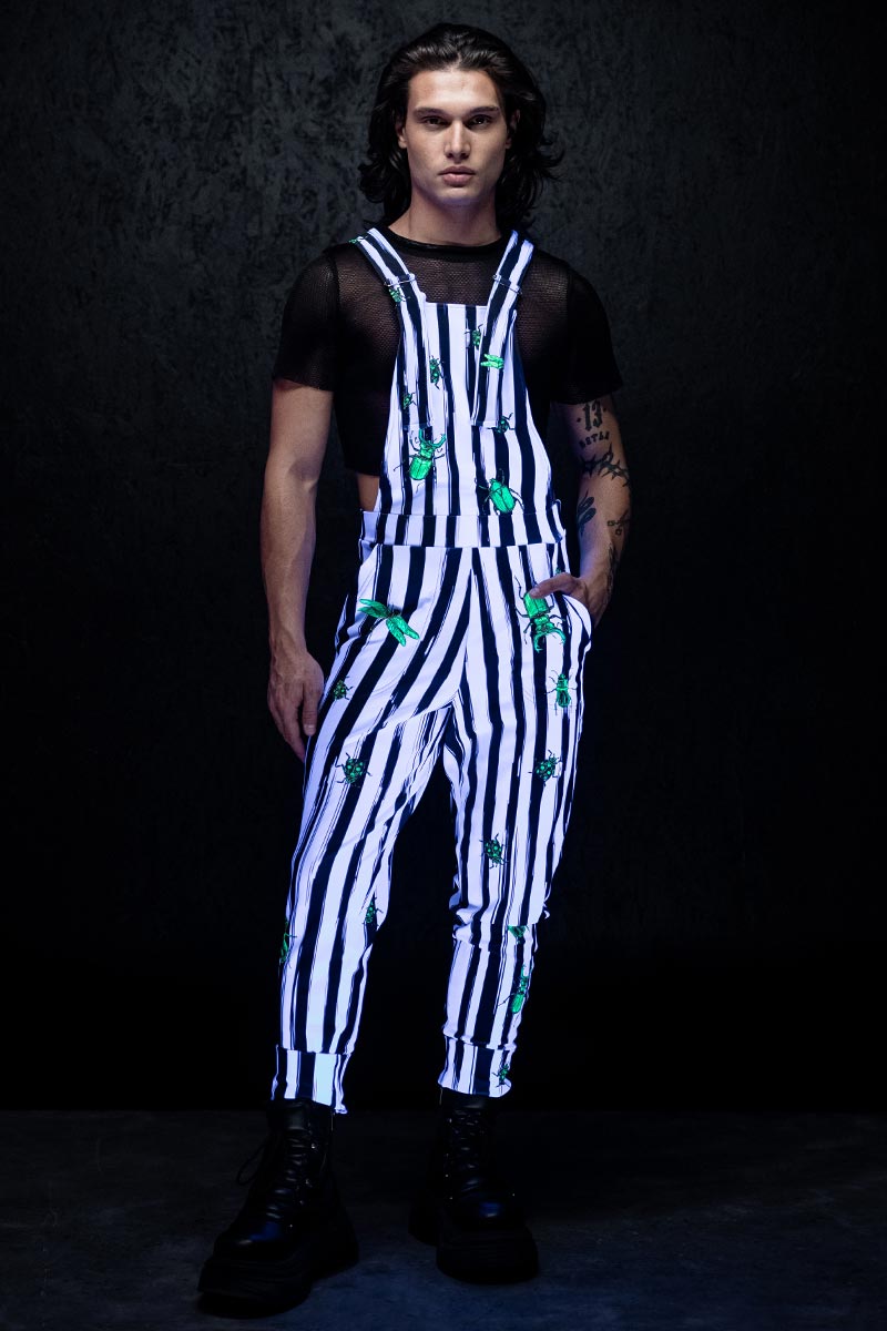 Beetlejuice Men's Overalls UV Front View