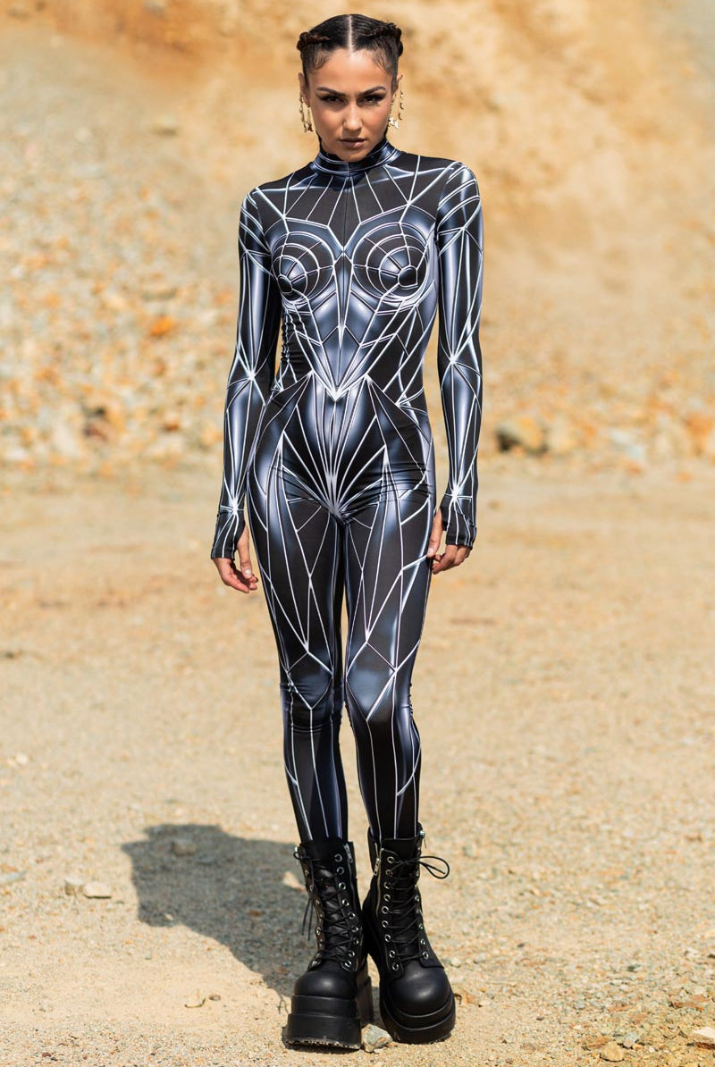 Black Mirror Rave Costume Front View