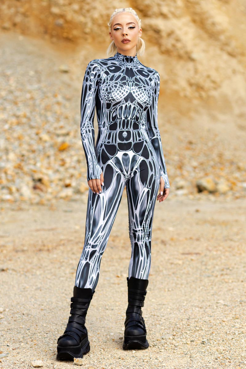 Pink Morph Cyber Costume for Halloween | Devil Walking