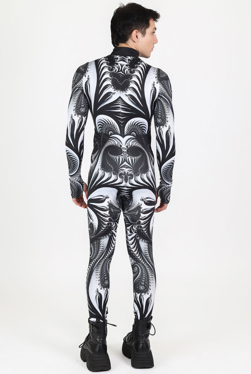 Black Trip Costume for Men Back View