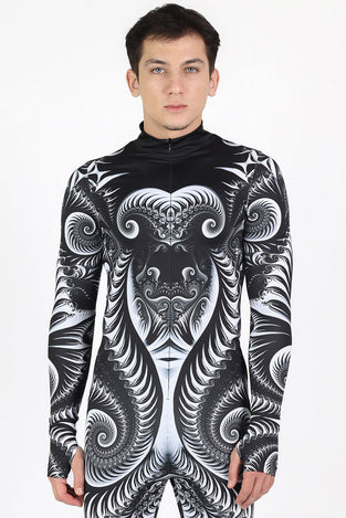 Black Trip Costume for Men Close View