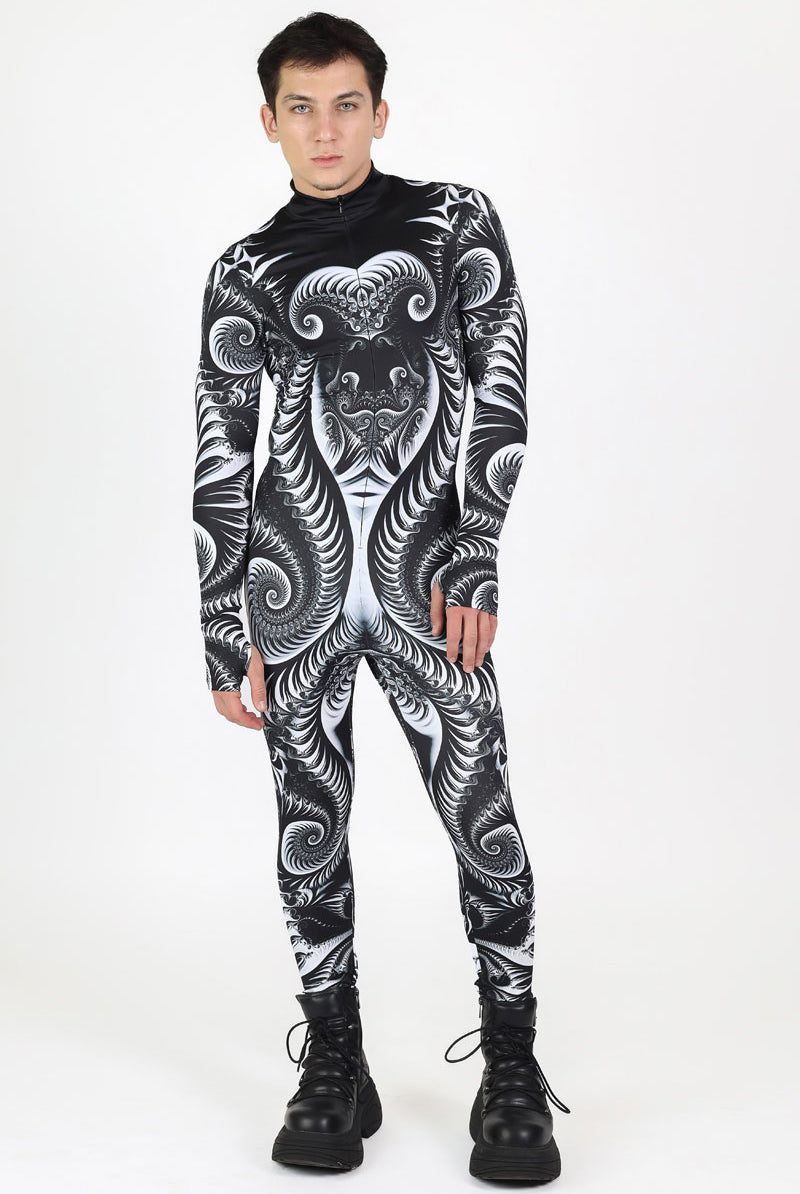 Black Trip Costume for Men Front View