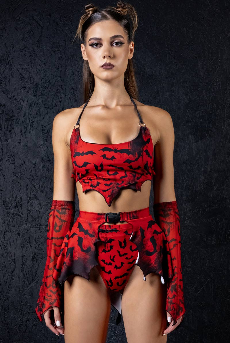 bloody-night-high-cut-booty-shorts-front-view