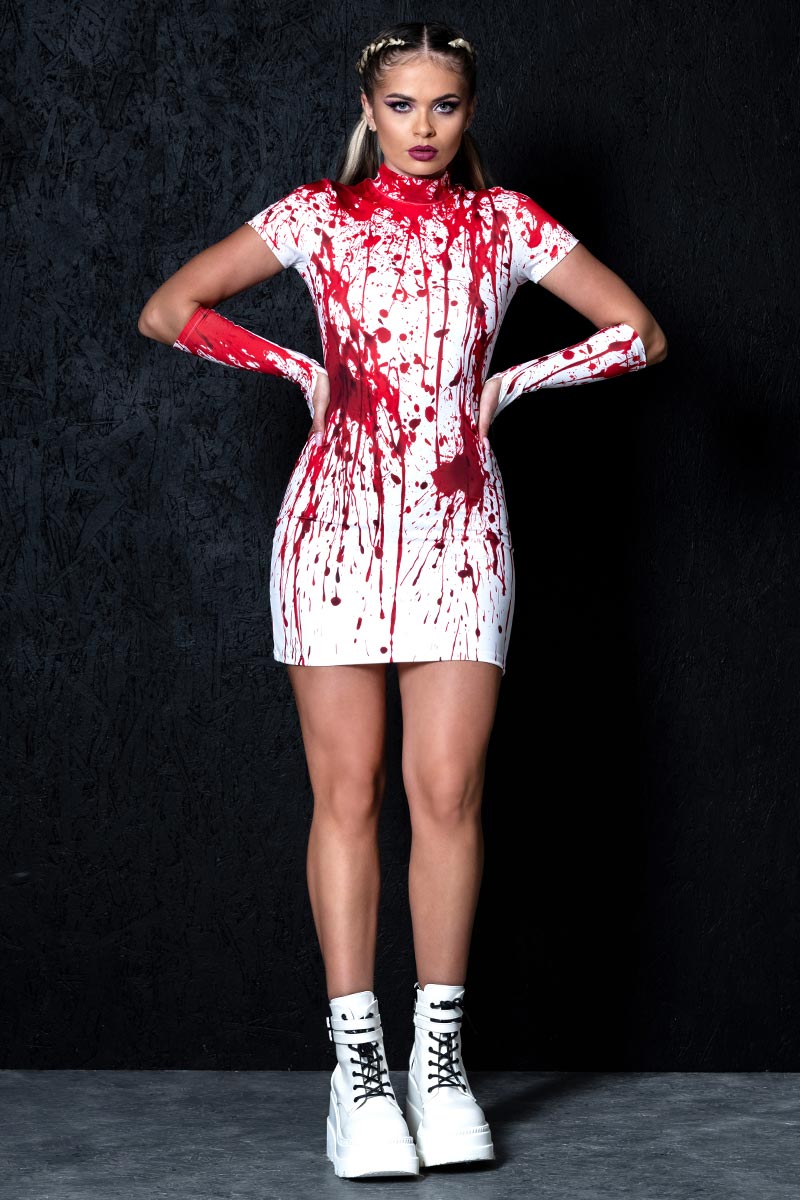 nurse mini dress Halloween Nurse Black Mini Dress