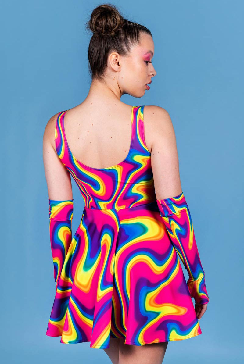 Bubblegum Skater Dress Back View