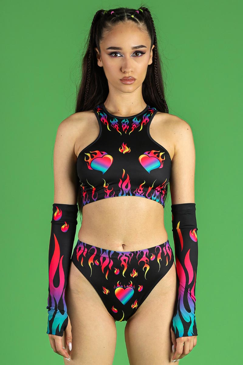 Burning Desire Crop Top Front View