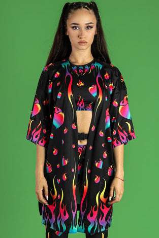 Burning Desire Kimono Close View