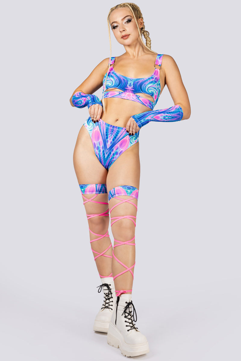 Candy Dream Rave Hood Front View