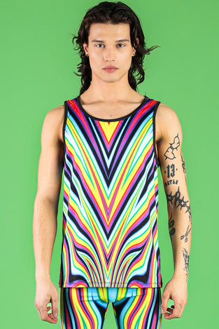 Chroma Rebel Men's Biker Shorts Set Front View