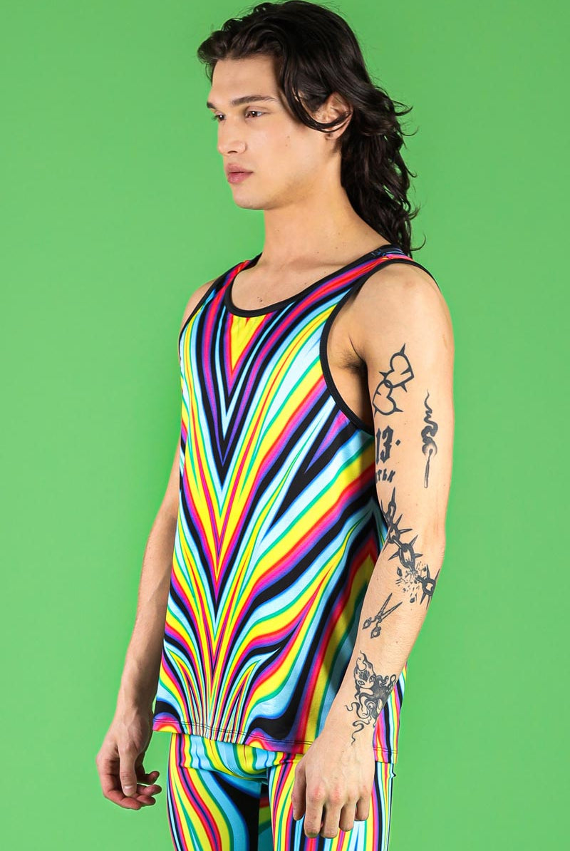 Chroma Rebel Men's Tank Top Side View