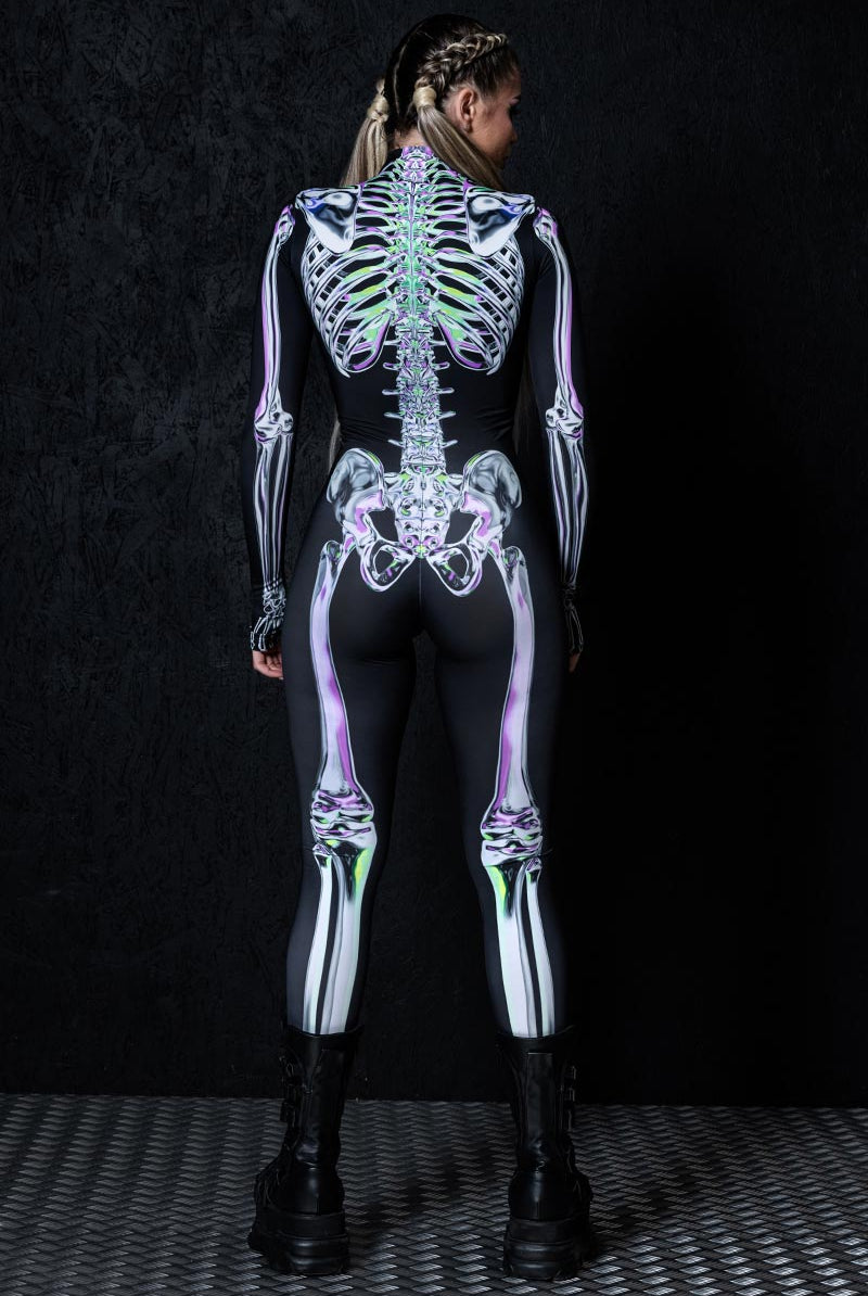 Chromatic Skeleton Costume Back View