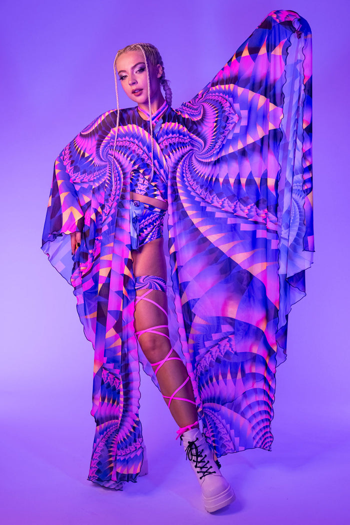 Rave Outfit Circus Babe Booty Shorts Set Full View