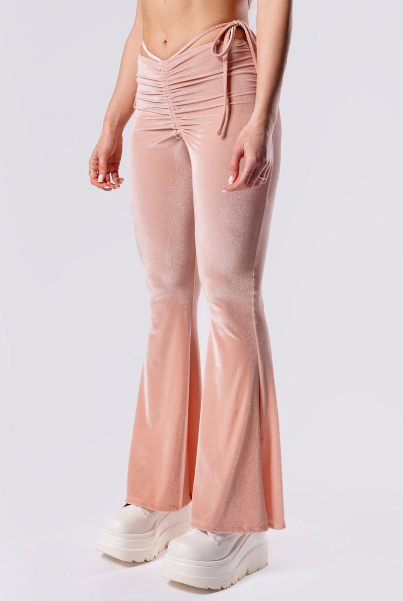 coffee-cream-hip-strap-flare-pants-beige-velvet-close-side-view