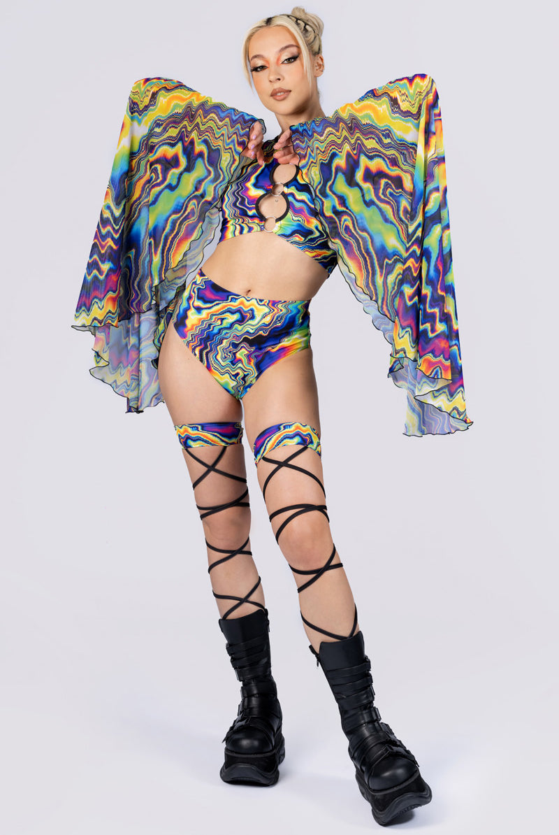 color-warp-booty-shorts-set-full-front-view