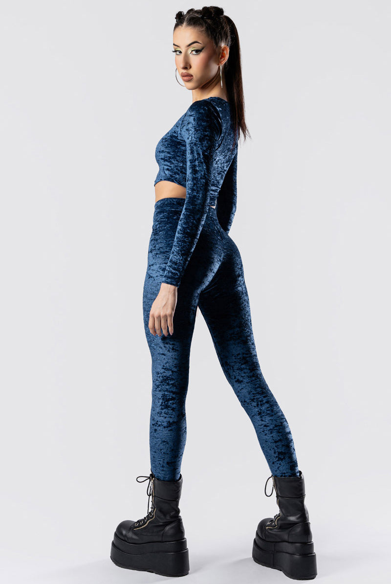 cosmic-indigo-crew-neck-crop-top-set-blue-velvet-back-side-view