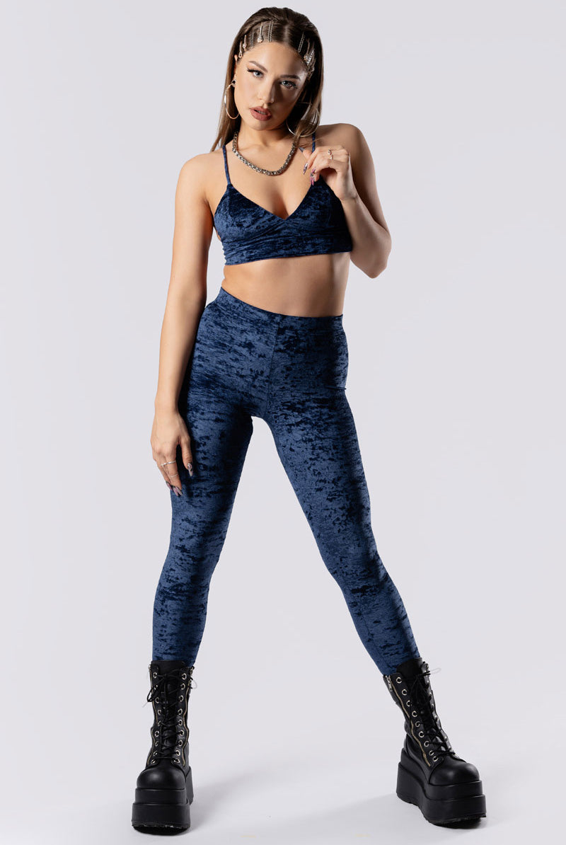 cosmic-indigo-leggings-set-blue-velvet-front-view