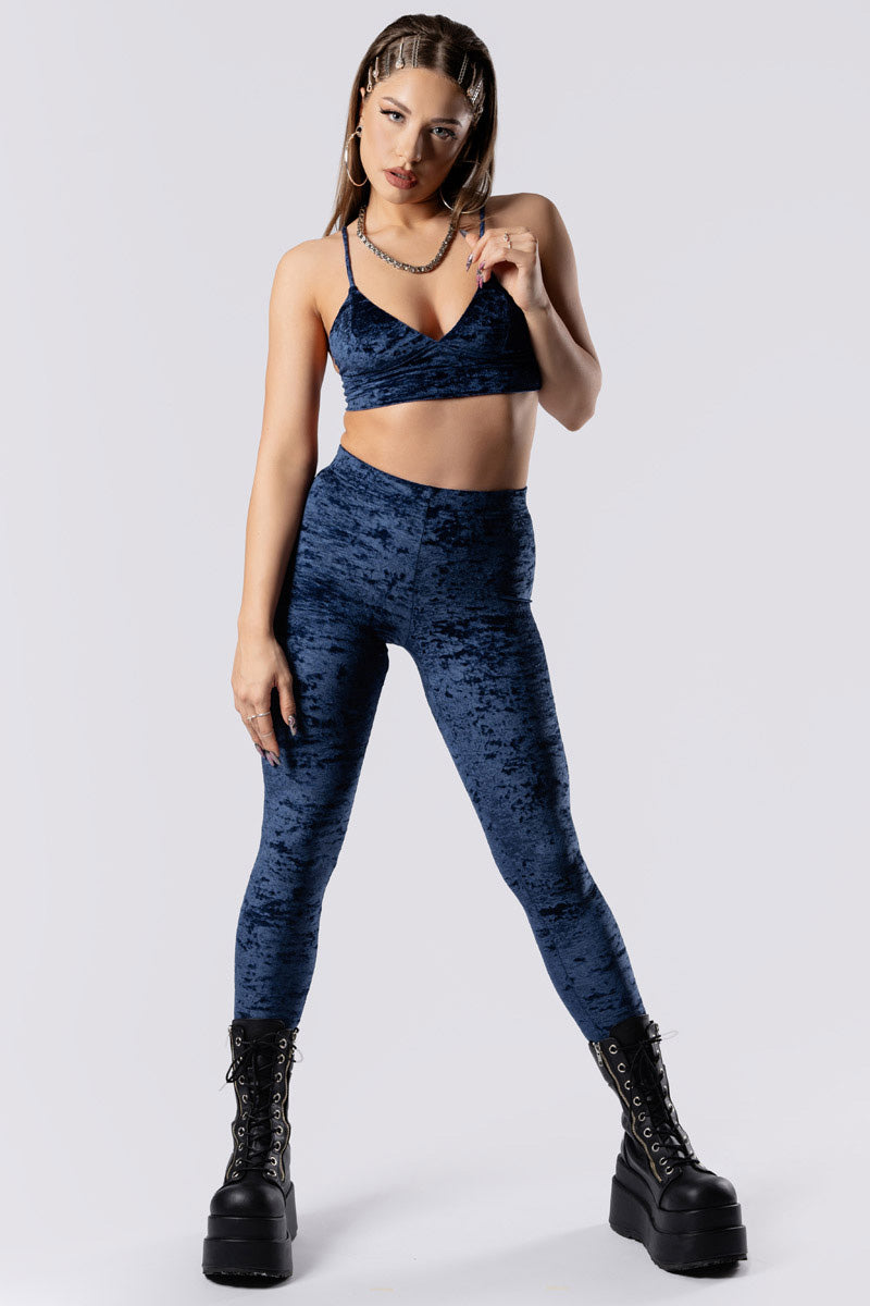 cosmic-indigo-leggings-set-blue-velvet-front-view