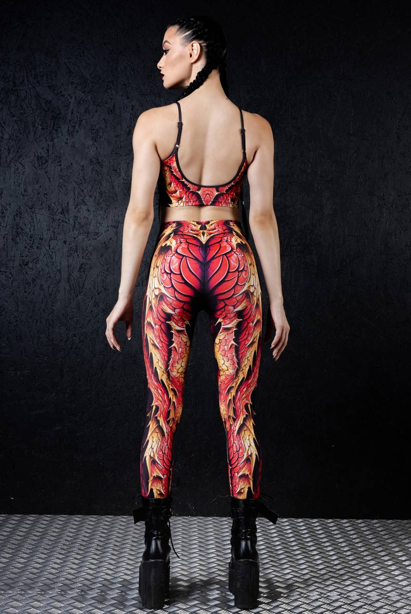 crimson-dragon-leggings-set-back-view