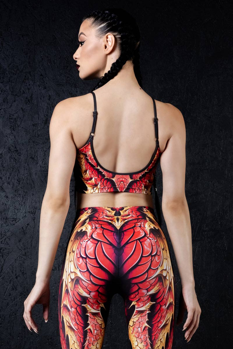 crimson-dragon-spaghetti-strap-crop-top-back-view