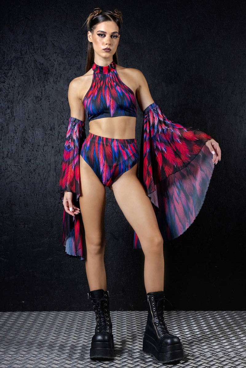 crimson-raven-halter-neck-top-front-view