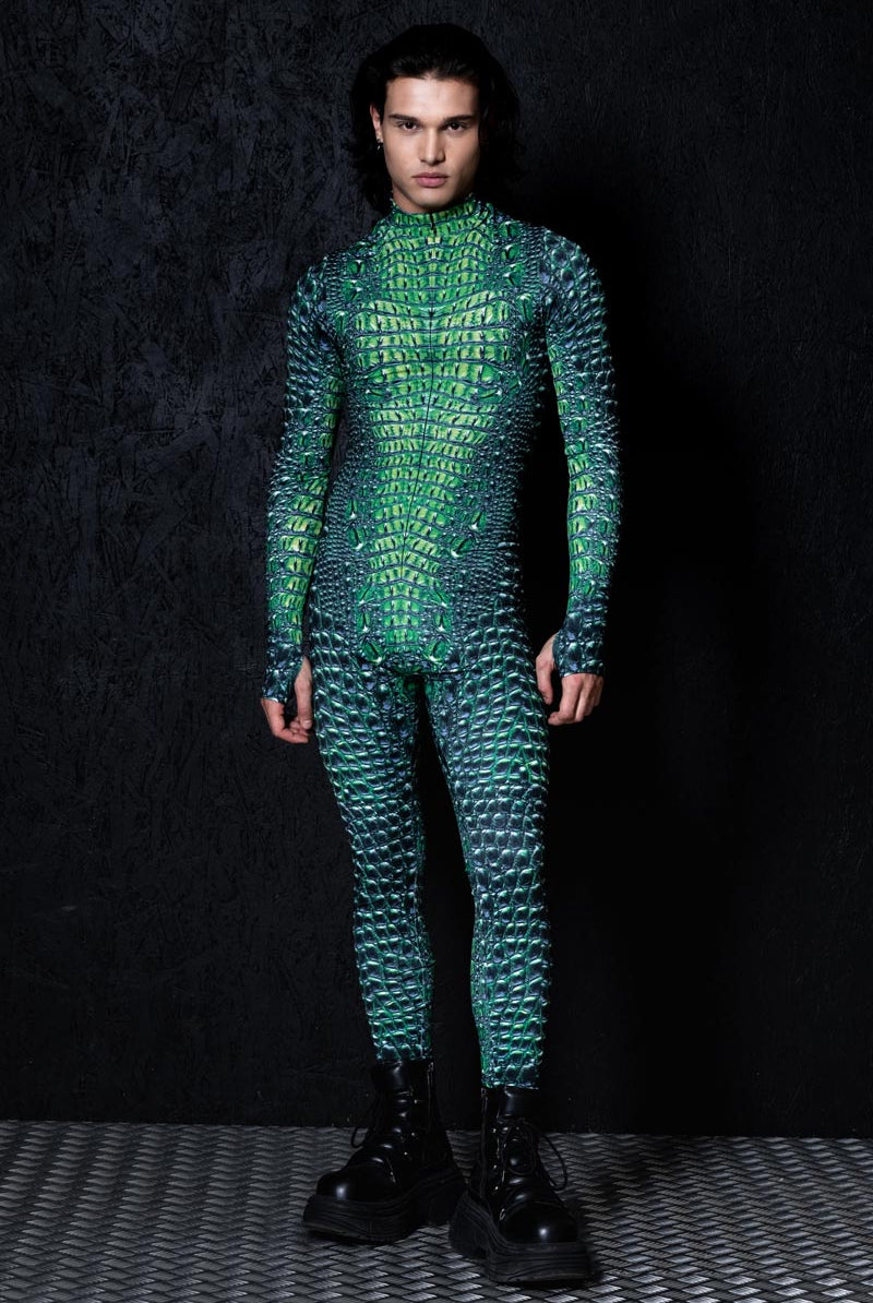 Crocodile Men's Costume Front View