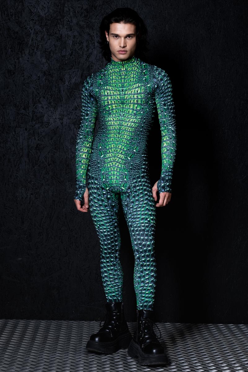 Crocodile Men's Costume Front View