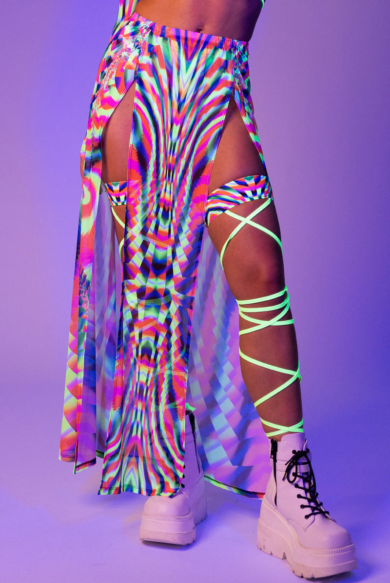 Delusion Maxi Skirt Close View