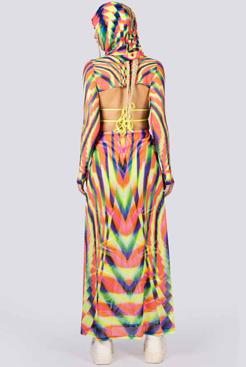 Delusion Maxi Skirt Full Back View