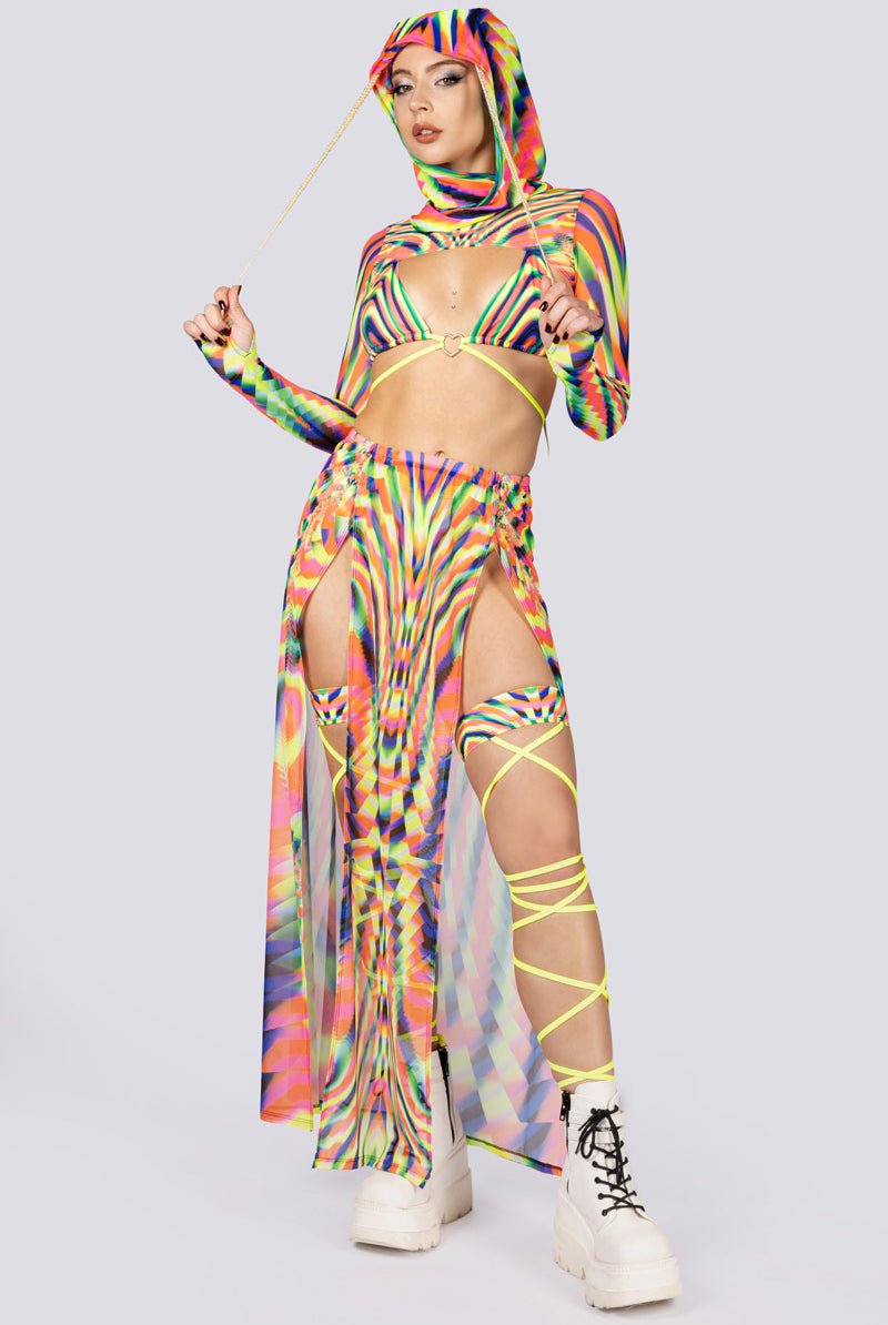 Delusion Maxi Skirt Front View