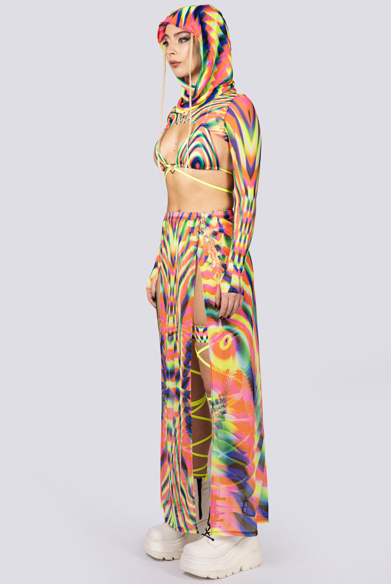 Delusion Maxi Skirt Set Side View