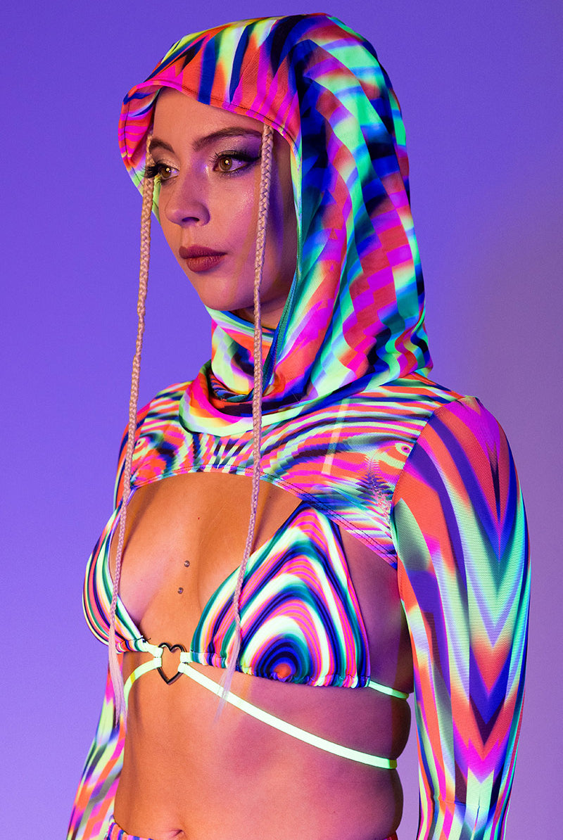 Delusion Rave Hood Close View