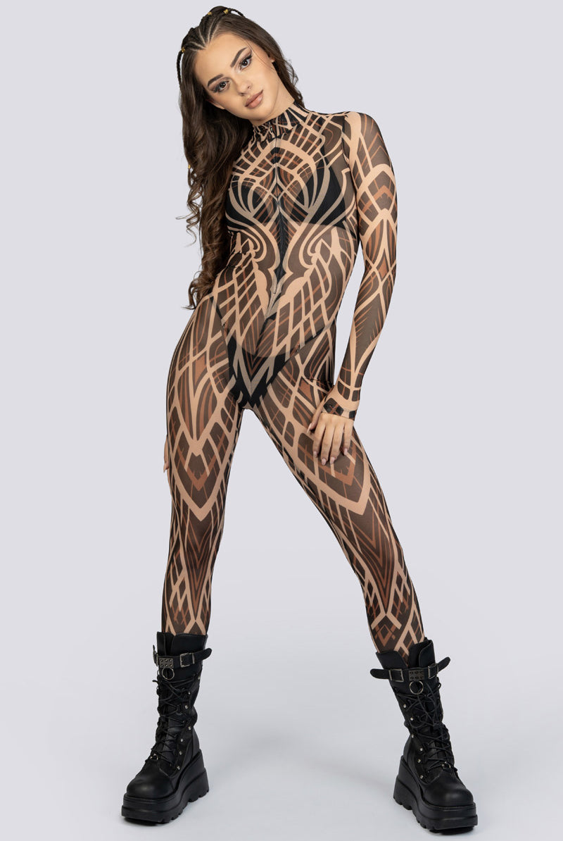 Desert Omen Mesh Costume Festival Outfit