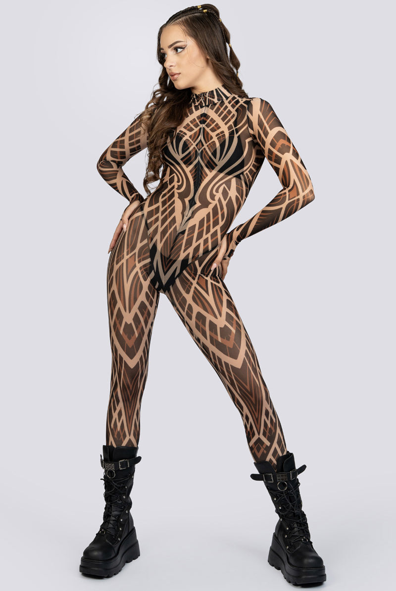 Desert Omen Mesh Costume Rave Outfit