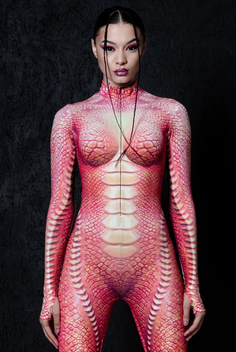 Desert Reptile Costume Close View