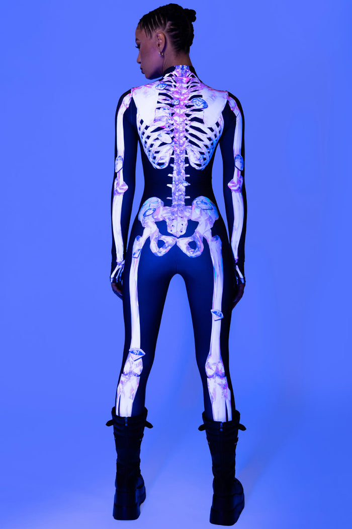 Diamond Skeleton Costume Halloween Clothes