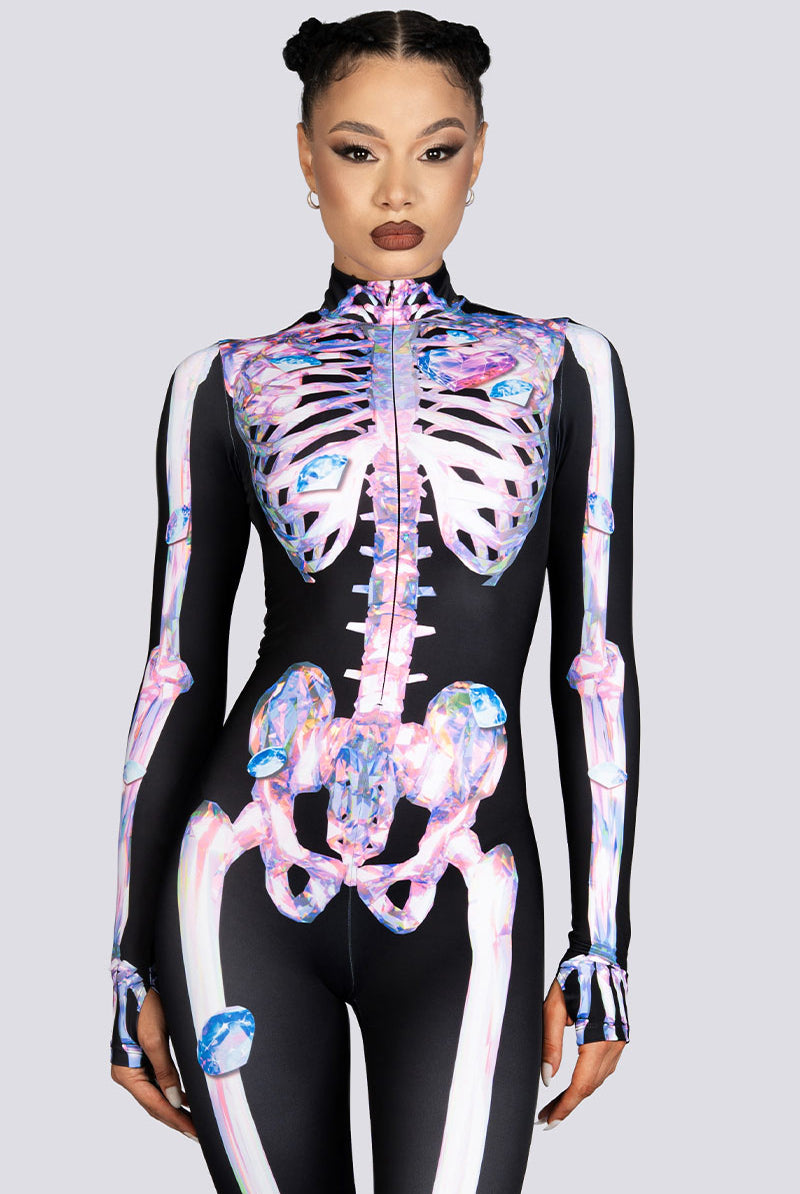 Diamond Skeleton Costume Halloween Costume