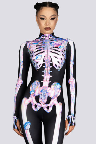 Diamond Skeleton Costume Halloween Costume