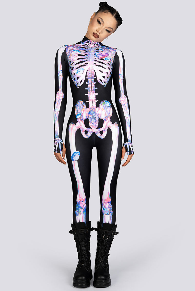 Diamond Skeleton Costume Sexy Halloween Costume