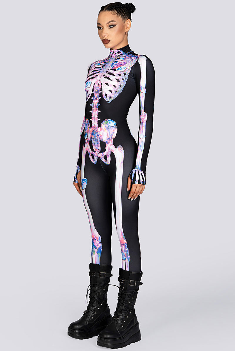 Diamond Skeleton Costume Halloween Wear
