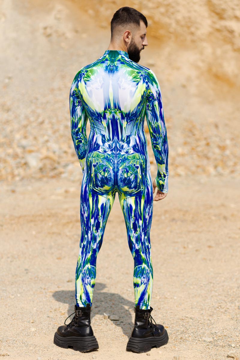 Diamond Skin Men Costume Back View