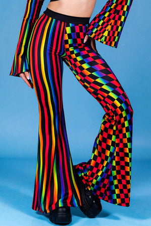 Disco Duality Bell Bottoms Set Close View