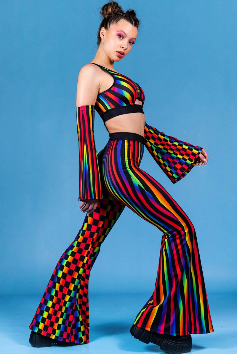Disco Duality Bell Bottoms Set Full View