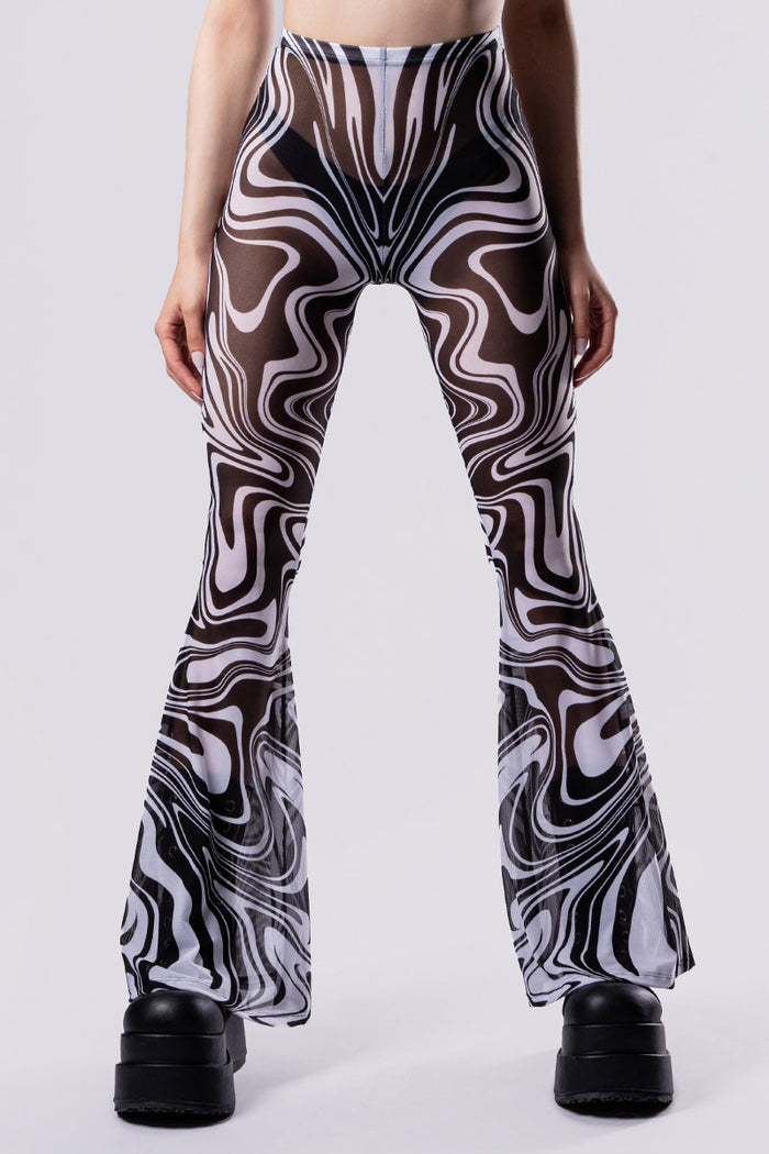 Rave Outfit Dissonance Flared Pants Set Close View