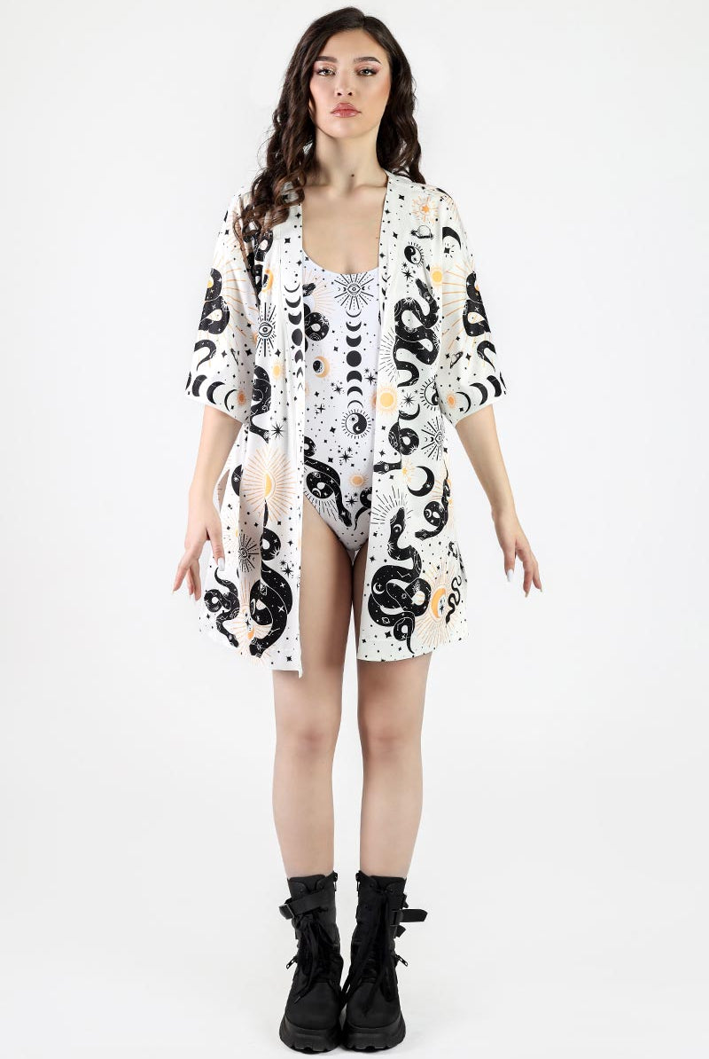 Divine Serpent Kimono Front View