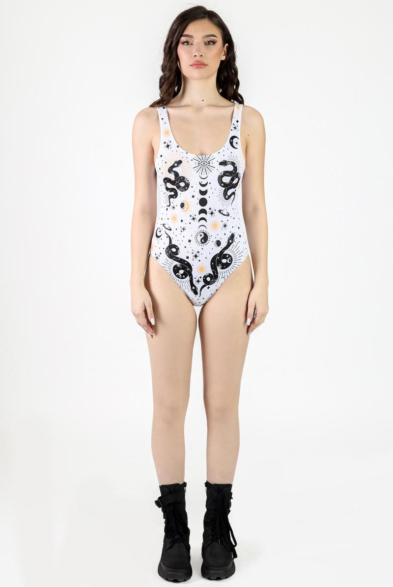 Divine Serpent One Piece Swimsuit Full View