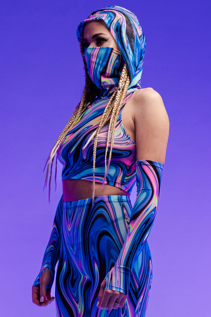 Rave Outfit Dreamwaver Flared Pants Set Uv Side View