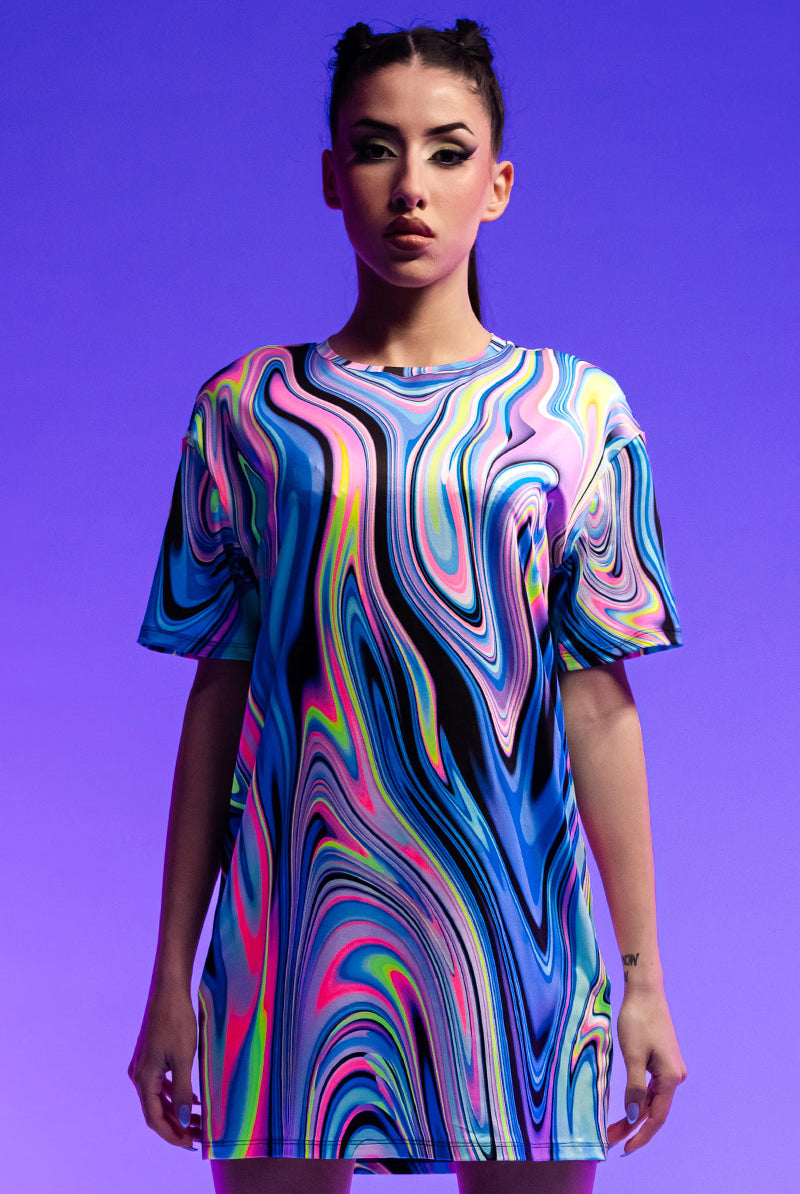 Dreamweaver Oversized Tee Shirt Rave Dress for Women | Devil Walking Dreamweaver Oversized Tee Shirt Rave Dress for Women | Devil Walking