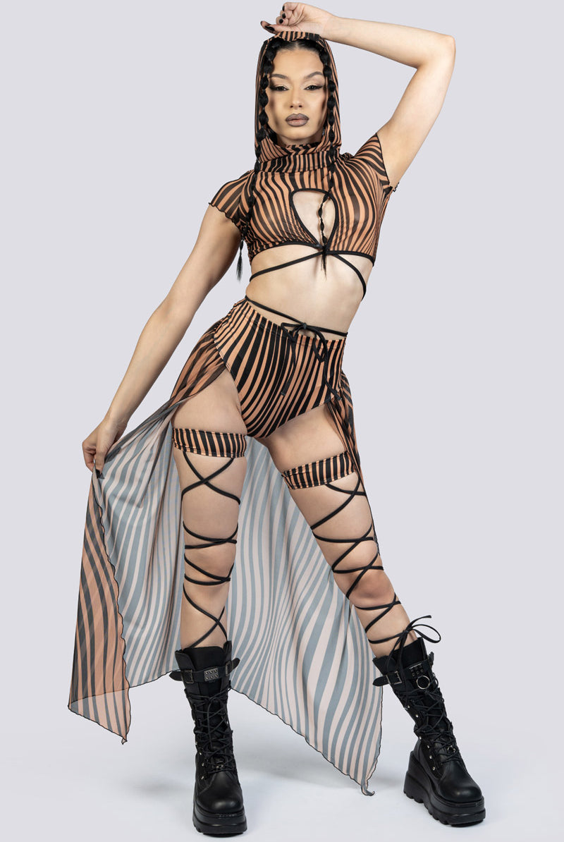 Dune Rave Hood Festival Wear