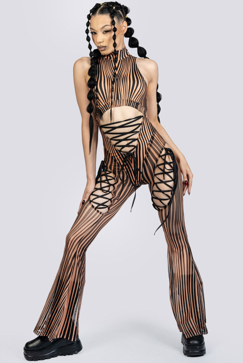 Dune Ribbon Cut Out Jumpsuit Rave Outfit